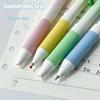4pcs Aesthetic Gradient Series Gel Pens 0.5mm CS Tip Smooth Writing Black Color Ink Pens with Roller Clip Stationery