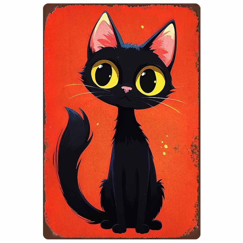 Retro Metal Sign Cute Pets Wall Decor Tin Plate Art for Living Room Bar Cafe