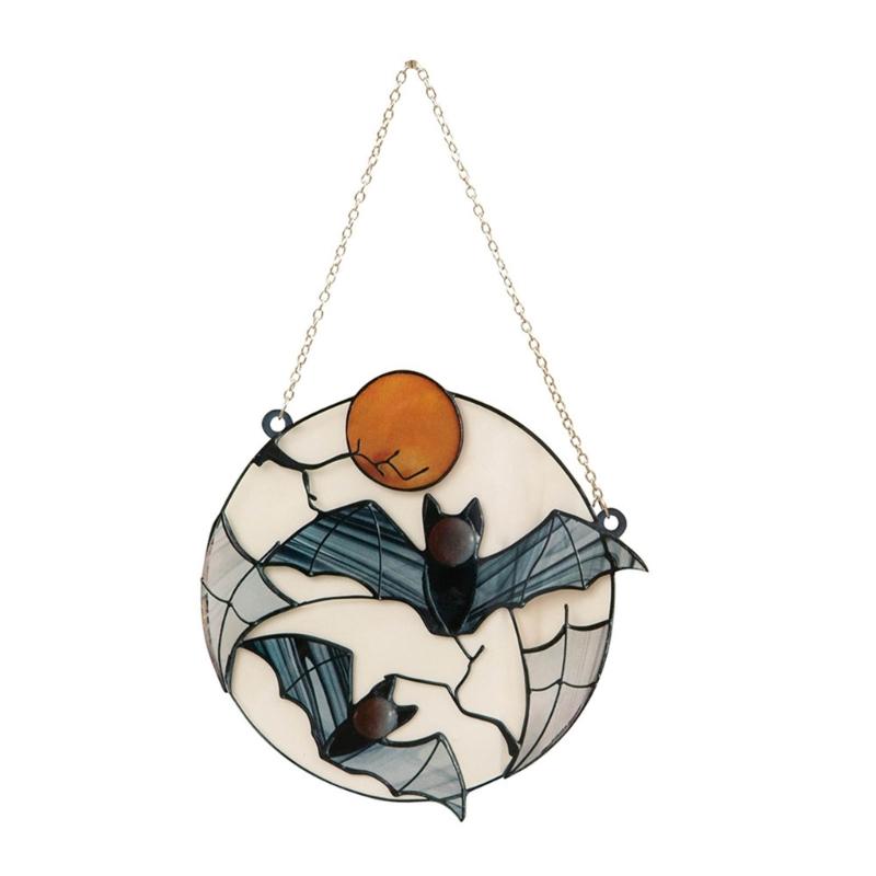 

Gothic Bat Hanging Ornament Charm Hanging Bat Garden Decor Outdoor Boards Pendant Halloween Hanging Decorations 1