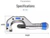 Rotary Copper and Steel Pipe Cutter with Stainless Steel Blade