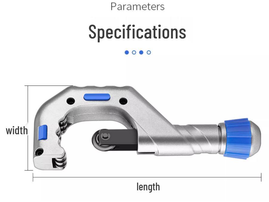 Rotary Copper and Steel Pipe Cutter with Stainless Steel Blade