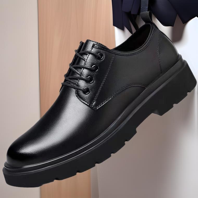 Men's Business Leather Shoes Spring New Fashion Versatile Non-slip Wear-resistant Best Man Shoes Kitchen Work Shoes