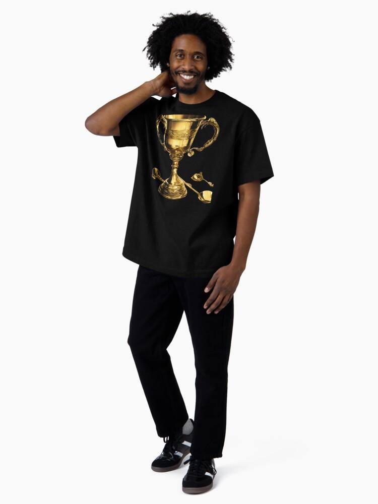 Football Manager Football Golden Awesome Cup Oversized Unisex T-Shirt