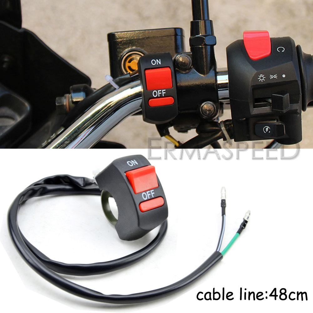 LED-Motorrad-Scheinwerfer, Nebelscheinwerfer mit Ein-/Ausschalter, 12 V, 6500 K, Scheinwerfer für Motorräder, Straßenmotorräder, Offroad-Scooter