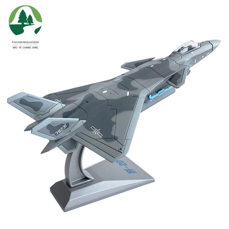 J-20 Fighter Jet Model 1:100 Scale