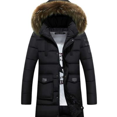 Veste d'hiver rembourrée en coton pour hommes - Style d'auto-culture long et tendance avec un design et une chaleur jeunes