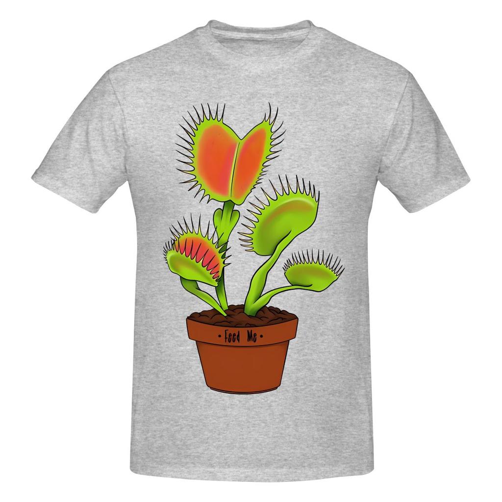 Botanical Plant Carnivorous Plant Dionaea Musciplua Not Pilling Tshirt Urban Casual Lazy Feeling Tees