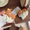 Cute Hug Brown White Bear Silicone Bluetooth Earphone Case Cartoon Protective Case For Airpods Universal 1 2 3 4 Pro/Pro2