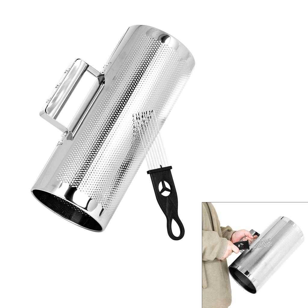 Metal Guiro Shaker Metal Guiro Instruments with Scraper Latin Percussion Instrument for Performance and Music Training