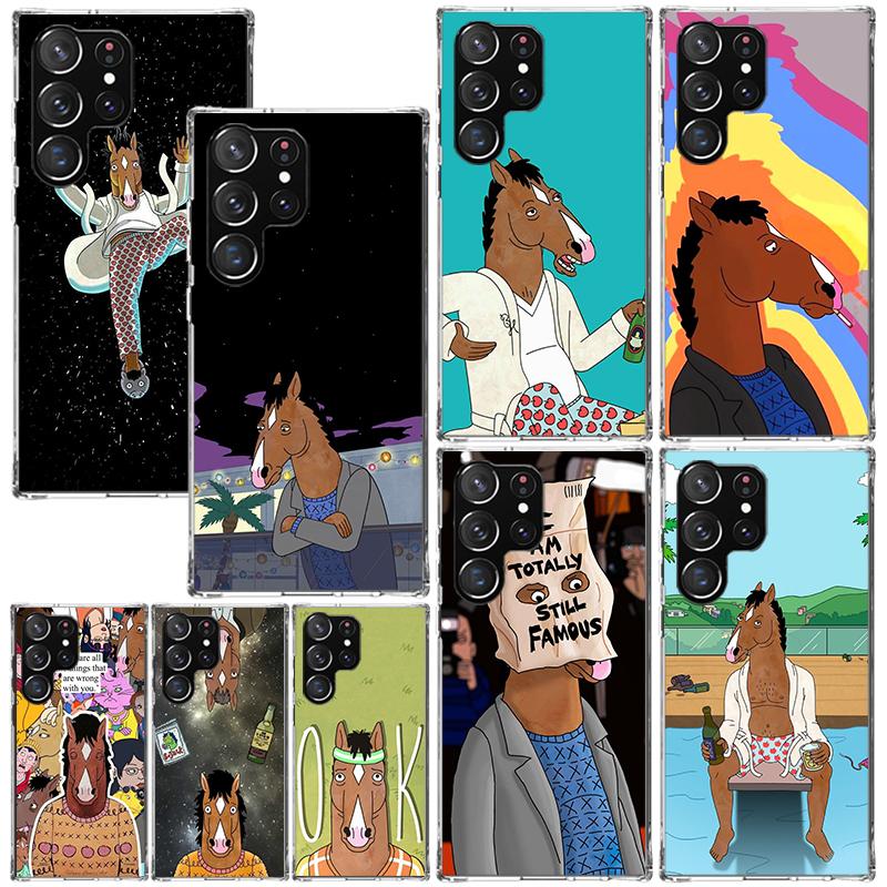 Cartoon B-BoJack Horsemans Phone Case For Samsung Galaxy S26 S25 Edge S24 FE S23 S22 Ultra S21 Plus S20 + Art Fundas Back Cover