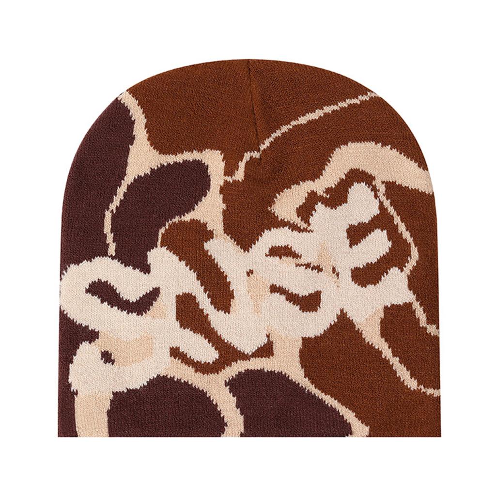 Hiphop Knitted Hat with Jacquard Letter Warm Fashion Hat Winter Headwear for Autumn/Winter