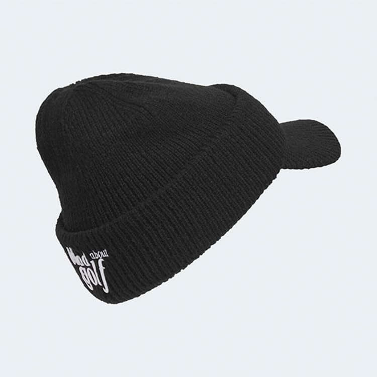 Adidas Golf Graphic Brim Knit Black COLD.RDY Beanie, Men's,