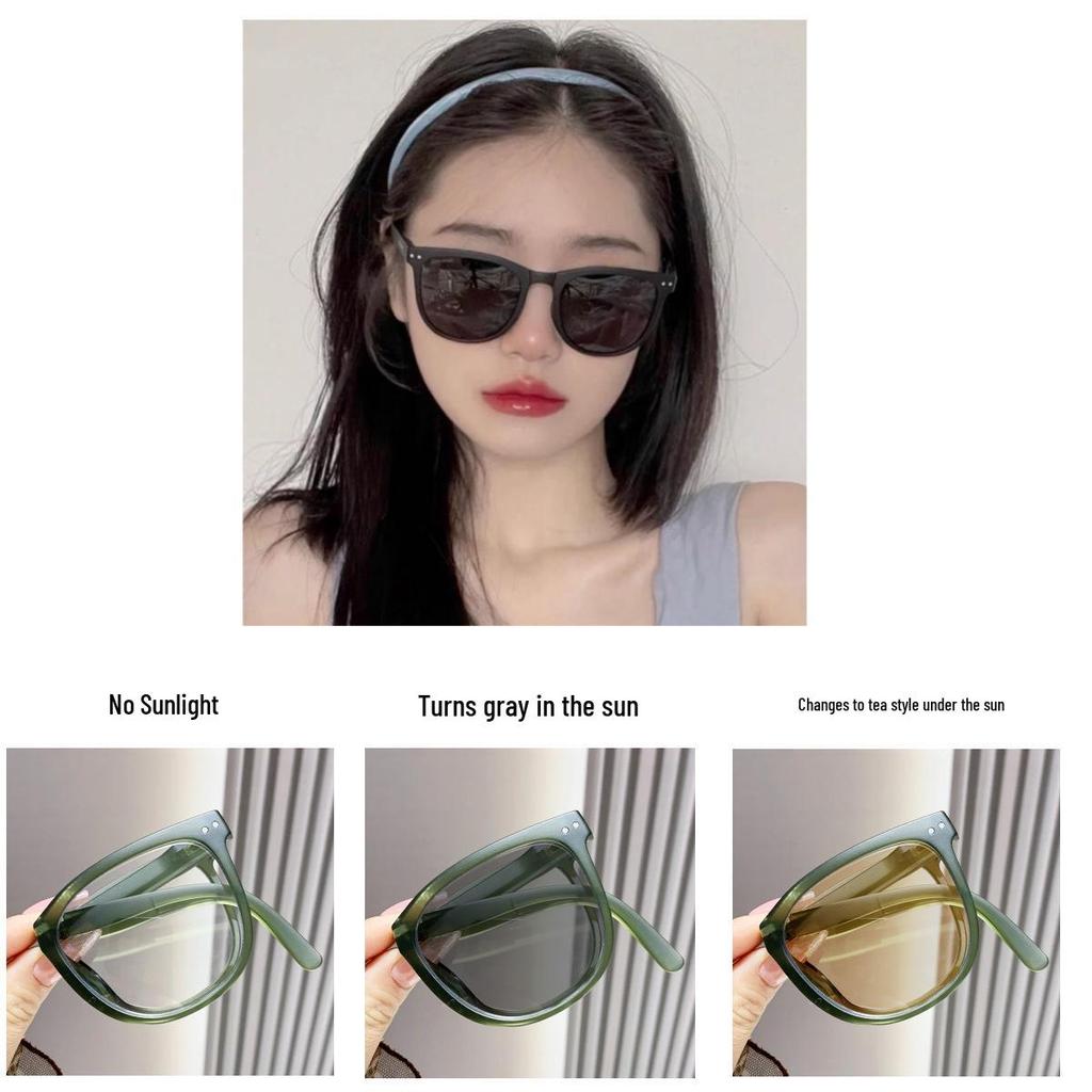 Color-Changing Photochromic Anti-Blue Light Folding Glasses - Fashionable Myopia Glasses