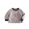 Kids Long Sleeve T Shirt Casual Round Neck Basic Tops For Unisex Boys Girls
