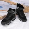 PU-Leder Schneestiefel Plüsch Stiefeletten Damen Herren Winter Baumwollschuhe Warm Winter Rutschfest Outdoor Wanderschuhe