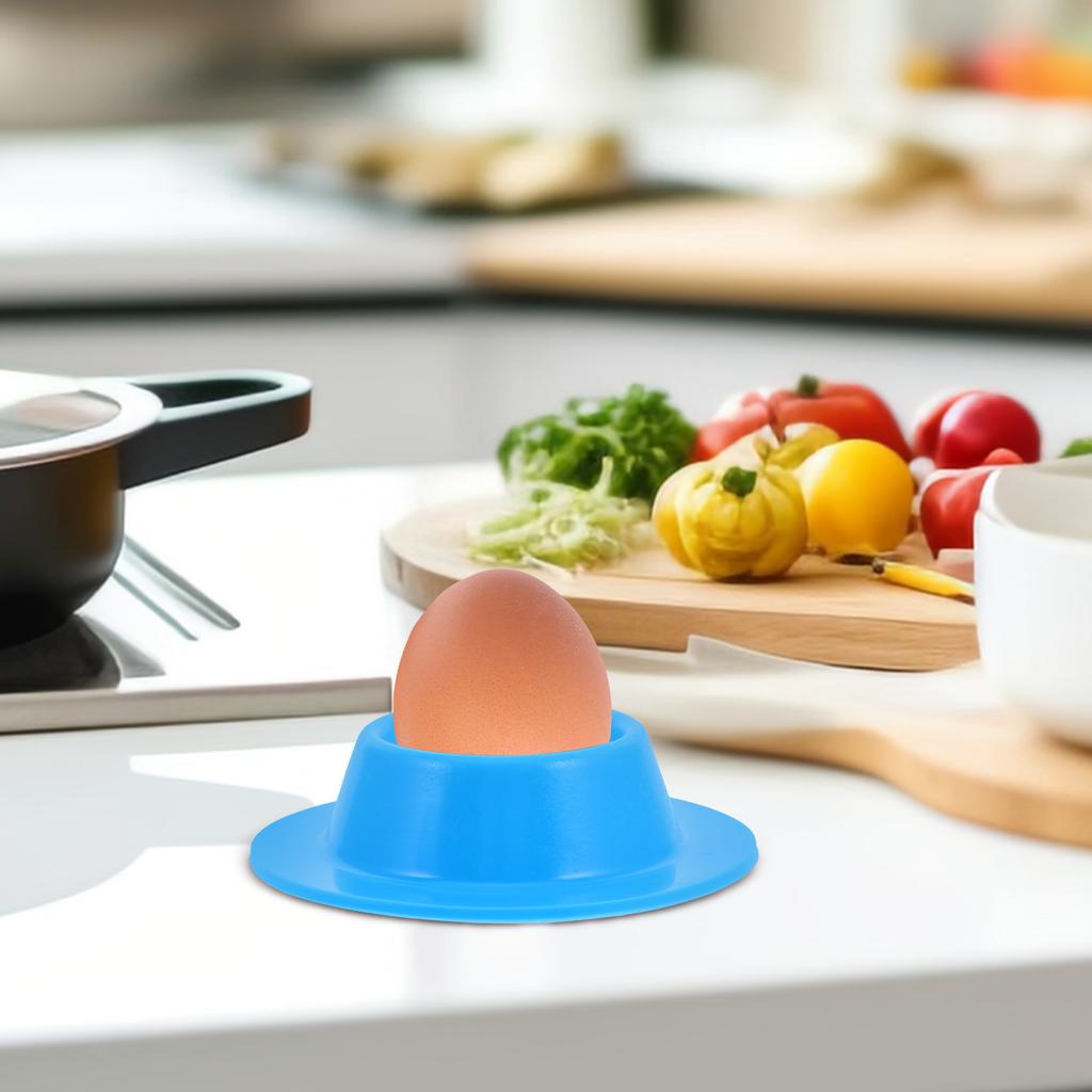 Silicone Egg Holder Stand Countertop Egg Organizer Tray for Boiling Steaming Baking Eggs Drop Resistant Heat Resistant Kitchen