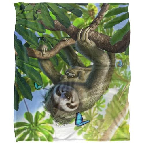 JQ Licensing Family Sloth Supersoft Blanket