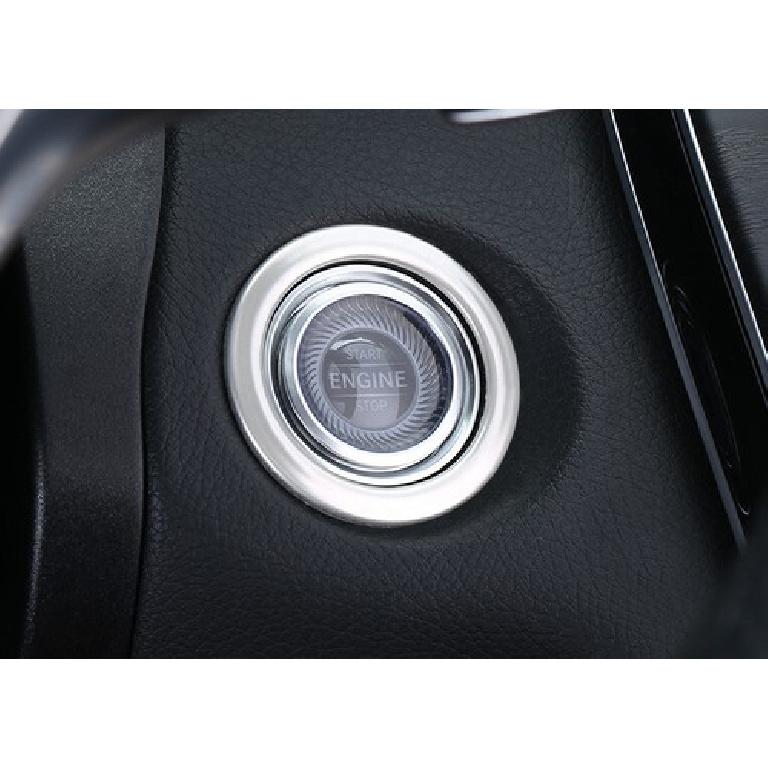 For Benz C-Class 2016-21 Car Inner Engine Start Stop Button Trim Sliver Titanium