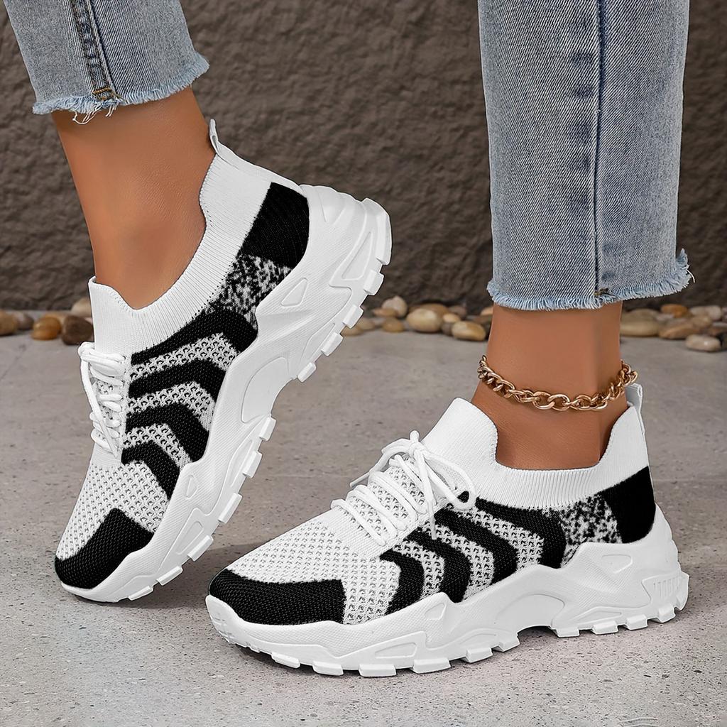 Women'S Gymnastics Sneaker Mesh Platform Lace Up Running Shoes Stylish Casual Women'S Breathable And Comfortable Shoes For Woman