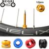 1/2pcs Aluminum Alloy Law Mouth Nuts Lock Nut Replacement Tube Valve Caps Inner Valves Nozzle Accessories Bike Vacuum Tire