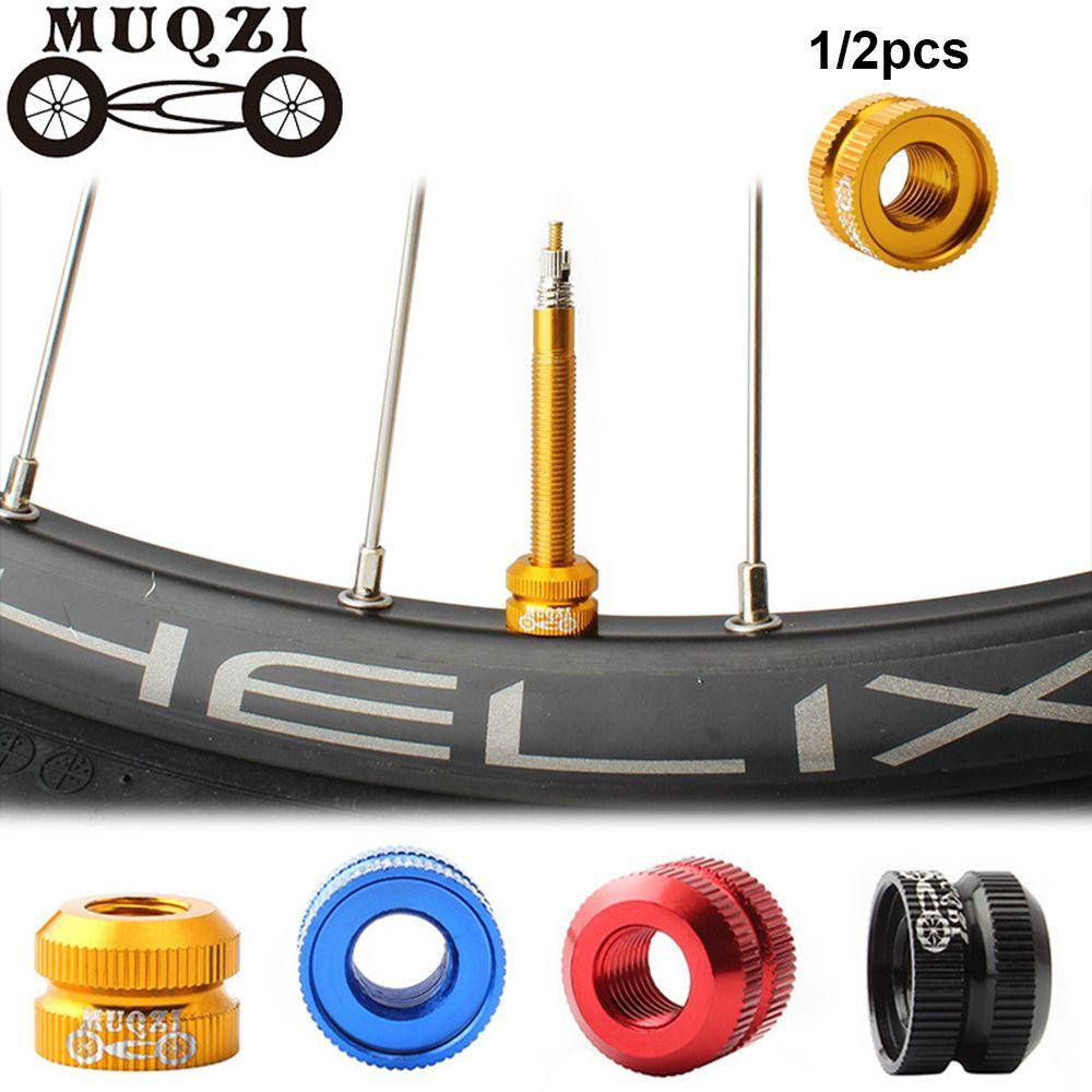 1/2pcs Aluminum Alloy Law Mouth Nuts Lock Nut Replacement Tube Valve Caps Inner Valves Nozzle Accessories Bike Vacuum Tire