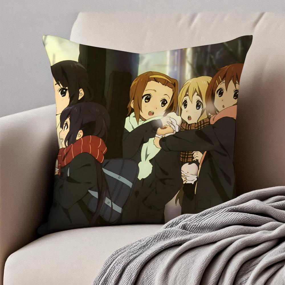 

Cute Musical Anime KKON Cushion Cover Pillowcase Antidustmite Invisible Zipper Short Plush Sofa Cushion 30X30cm