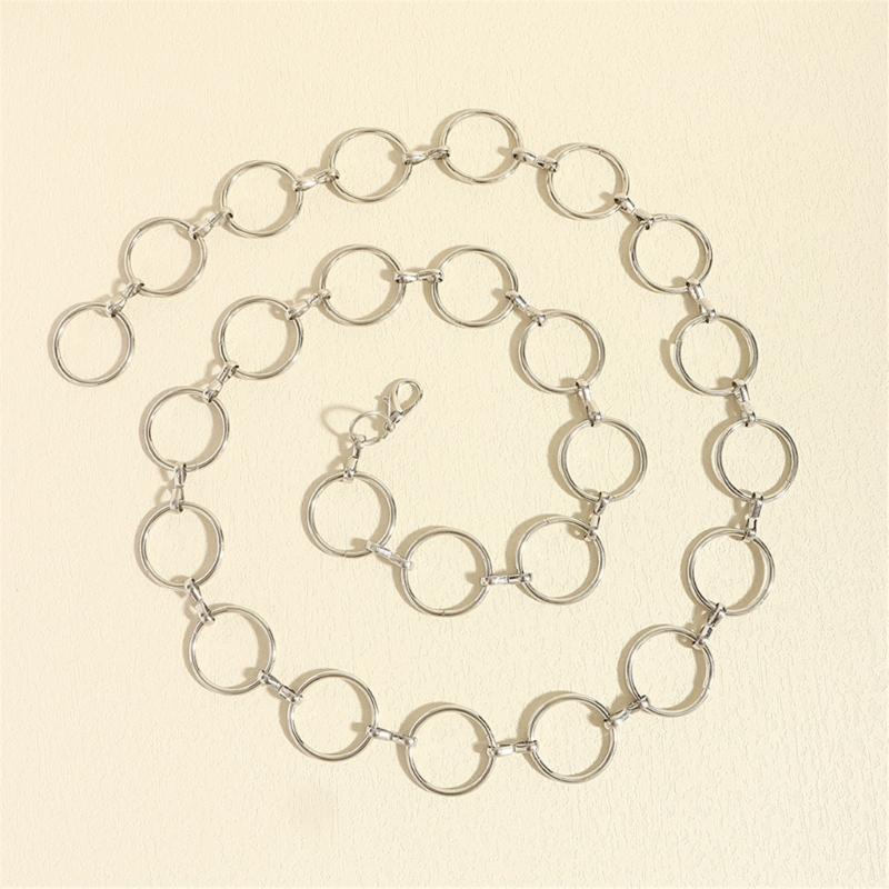 Metal Waist Chain for Women Belly Link Chain Belt Perfect for Dresses and Casual Outfits Waistband with Adjustable Clasp