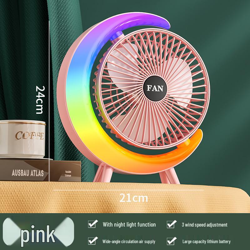 Portable Student Desktop Fan: Handheld, Outdoor & Dorm Use - Popular Sale!