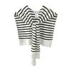 Ladies' Fashion Striped Yarn Fake Collar Imitation Wool Shawl Knitted Outer Decoration Knotted Scarf