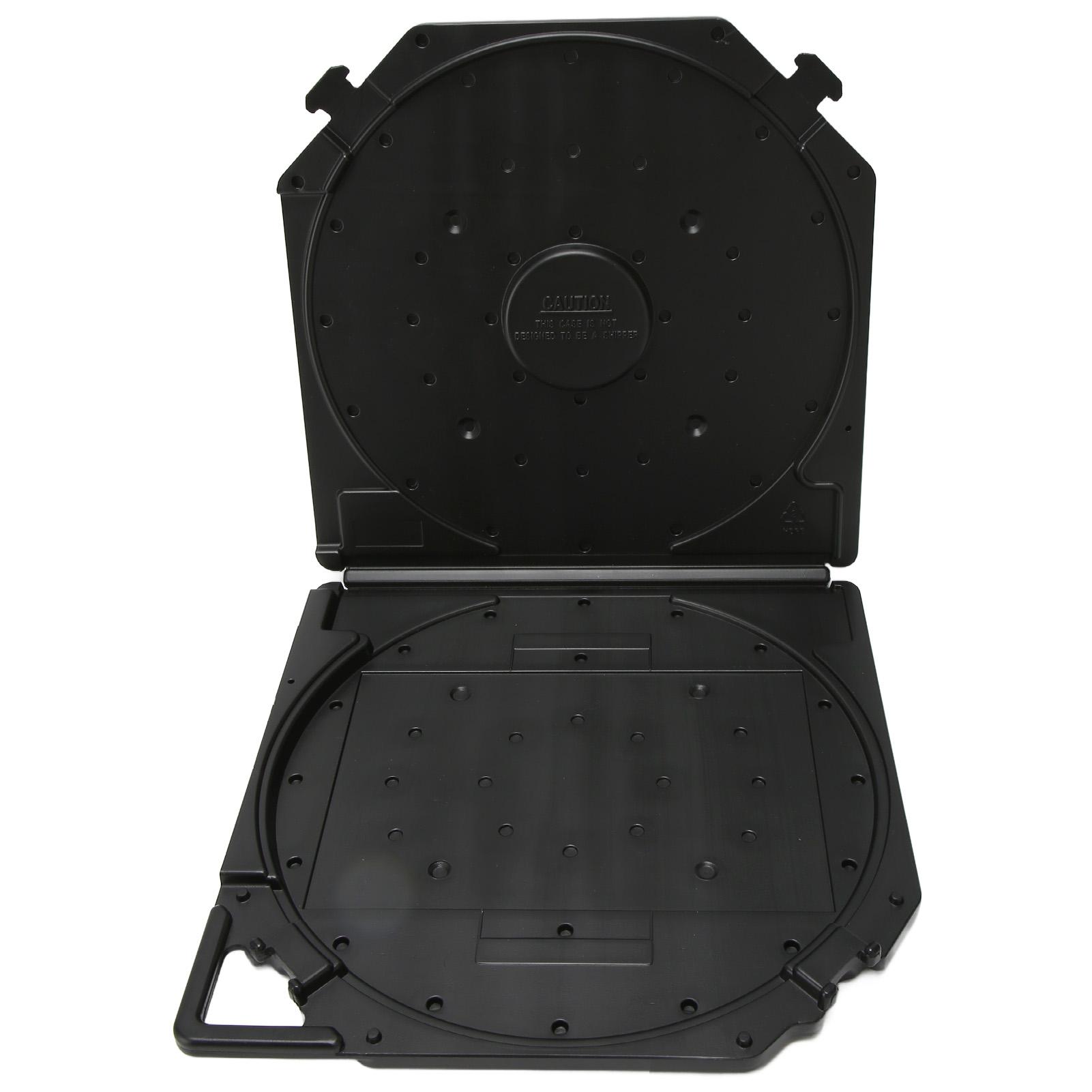 Scatola Porta Bobine Vuote da 10 Pollici Resistente ai Graffi Protezione Completa Scatola per Bobine Aperte per Bobine Sonore Nera nero