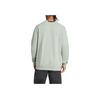 Adidas Comfortable Durable Casual Simple Sweatshirt Men Tops Silver Gray Green JI8166
