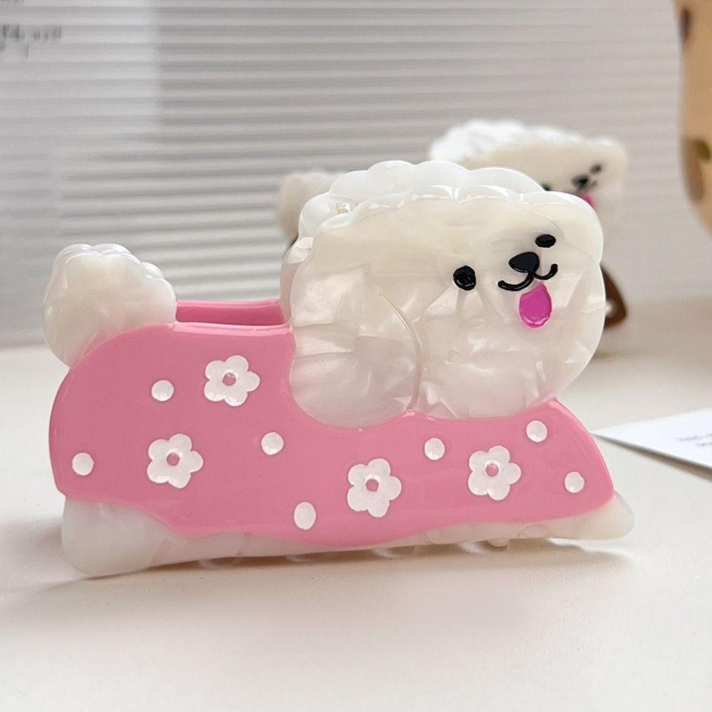 Acetic Acid Cute Puppy Acetic AcidHair Claw Flower Cartoon Hair Clip Animal Shark Clip  Girls