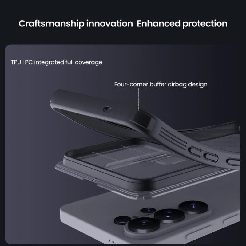 Smartphone Case Shockproof Protective Cover for S26 Ultra Shell Skin with Slide Camera Lens Cover Cellphone Accessories