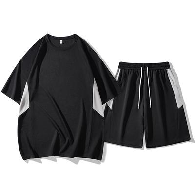 Sportset Heren Patchwork Losse Tweedelige Set Herenkledingset