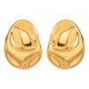 European-American 18K Metal Earrings - Stainless Steel Studs, High-End Titanium Jewelry, Exaggerated Design, INS Style.