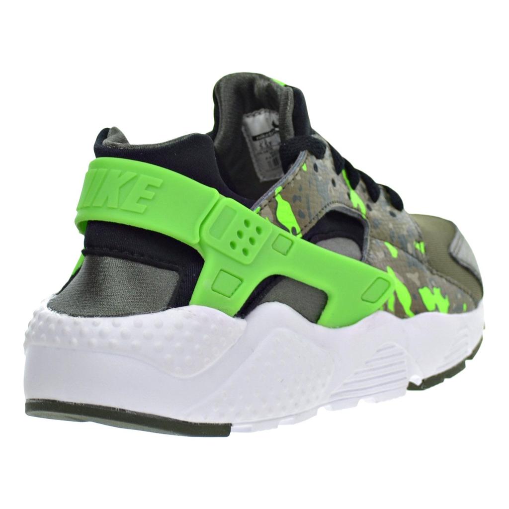 Nike Huarache Run Print GS Camo Kids Sneakers Black Green-Strike-Cargo-Khaki-Medium-Olive 704943-007
