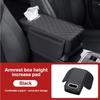 Car Center Console Armrest Cushion Thicken Arm Rest Box Pad Side Extension Cushion with Cup Holder Tissue Box… More