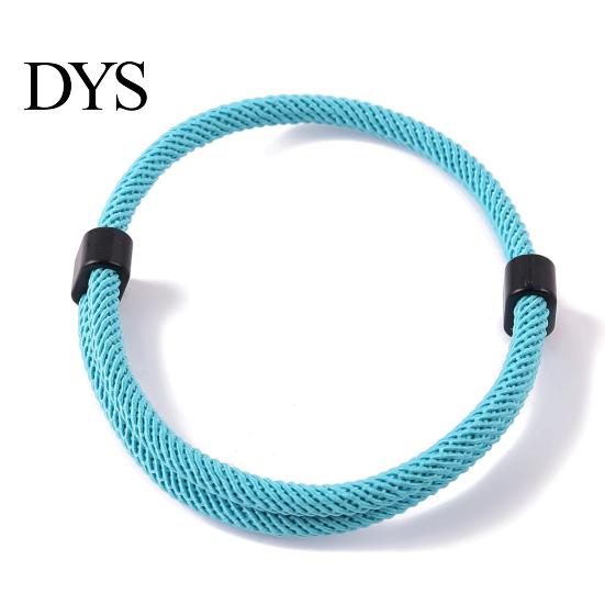 Durable Nylon Bracelet Men Rope Adjustable Braided Casual Solid Commuting Wrist Accessory Color String Friendship Wristband Gift for Boyfriend Brother