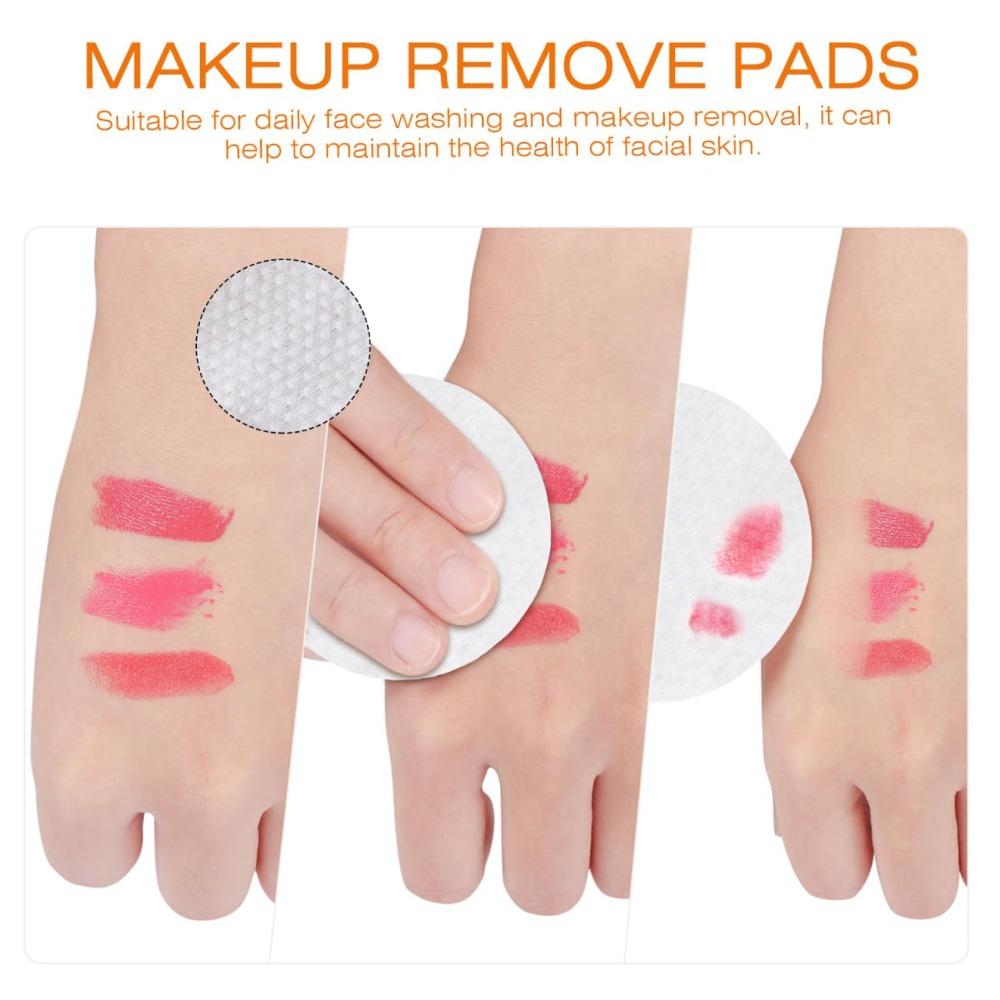 300/600/1200pcs Pearl Pattern Facial Cotton Wipes Notched Design Cleansing Cotton Pad  Travel Use