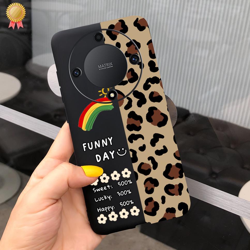 Luxury Case For Honor X9a Soft TPU Capa COOL New Cute Animal Painted Back Coque For Honor X9a X8A X7A 9XA 8XA 7XA  Bumper Bags
