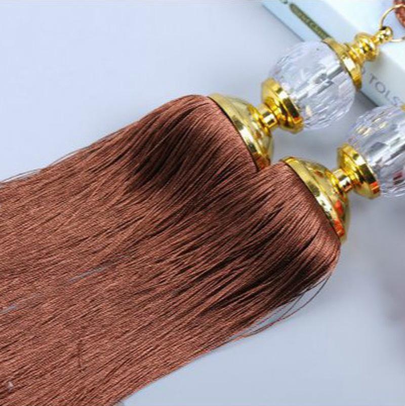 2PCS/Pair Curtain Tiebacks Tassel Beaded Ball Window Strap Home Decor  Curtain Clips Curtain Buckle