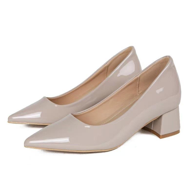 Fashion 2025 Women Summer New Versatile Leather Shoes Sharp pointed fashion high heels Soft leather shallow mouth comfort women shoes