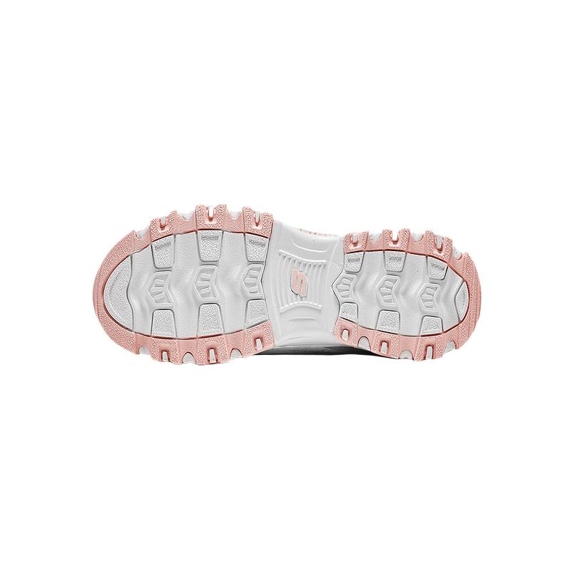 Skechers Girls Mesh TPU Round Toe Velcro Low Top Dad Shoes Women Sneaker 319100L-WTAN