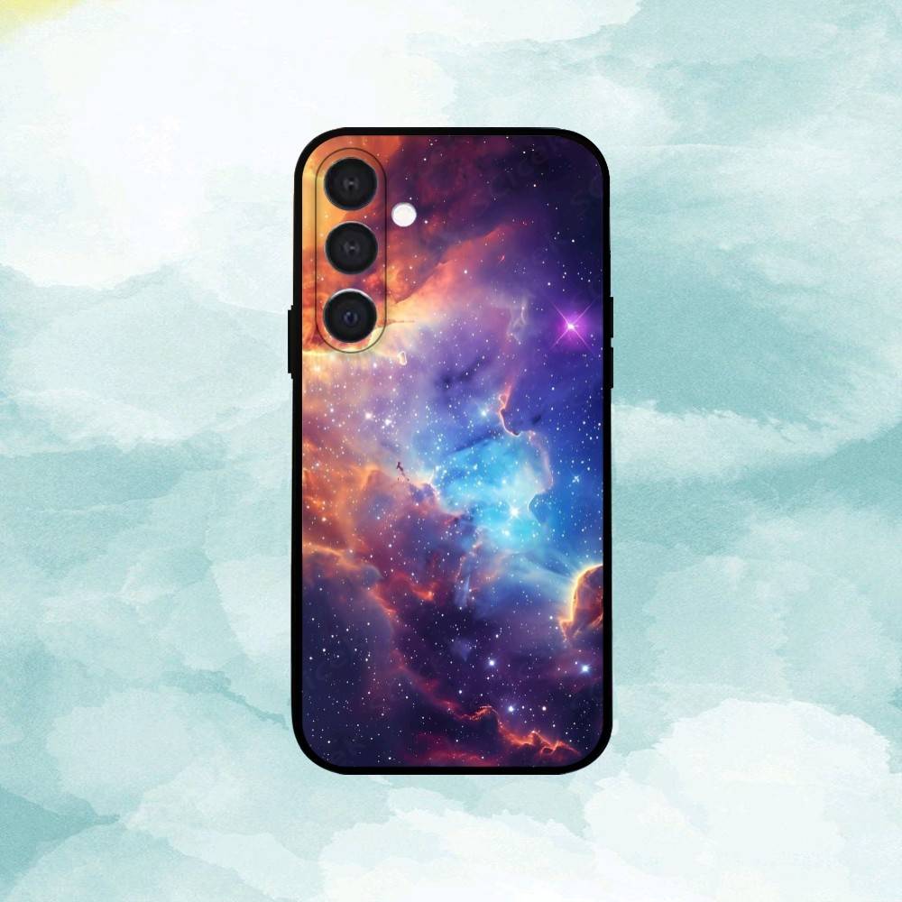 Space Galaxy Universe  Phone Case For Samsung  A73,A21s,A22,A31,A32,A52,A53,A71,A80,Soft Black Shell
