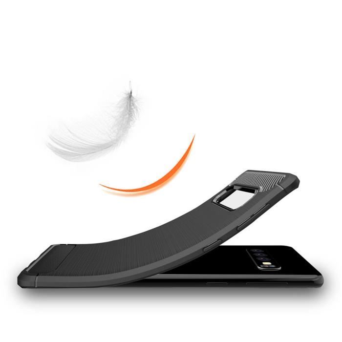 Coque - Samsung - Galaxy S10 - Léger - Antichoc - Silicone TPU - Rouge