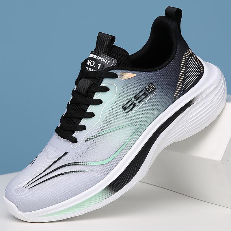Men's Shoes Summer New Shock-absorbing, Wear-resistant and Non-slip Running Shoes Men's Sports Shoes Running Shoes Trend Breathable Trendy Shoes