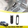 4WD Handle Handbrake Decoration Cover Trim for Jeep Liberty 1999-2007 ABS Center Console Stickers Car Interior Accessories