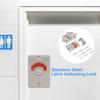 Indicating Door Lock Indicator Heavy Stall Door Latch Privacy Bolt Door Lock  Public Restroom