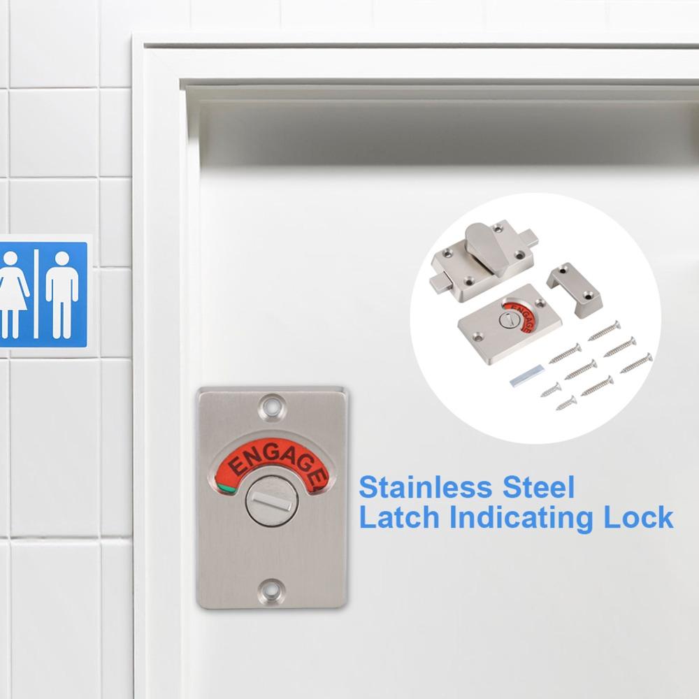 Indicating Door Lock Indicator Heavy Stall Door Latch Privacy Bolt Door Lock Public Restroom