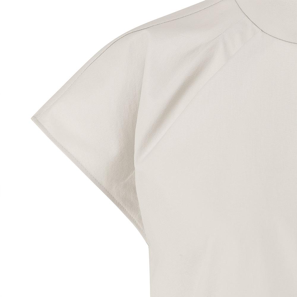 MALBON GOLF Cap Sleeve Mock Neck Pocket Piste Beige (Woman)